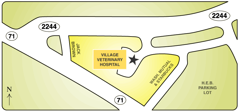 Map to Village Veterinary Hospital